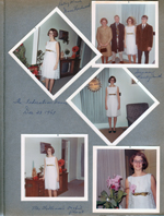 6122 living room Susan dress The Federation Dance. Betsy March, Dave Kercheval, Susan, Randy Smith. Orchid from Maud Williams (?)
