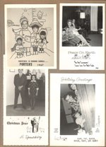 Christmas cards - Porters. VanEenenaams. Spauldings. Karen, Eddie, Mary, Nancy Hague. 