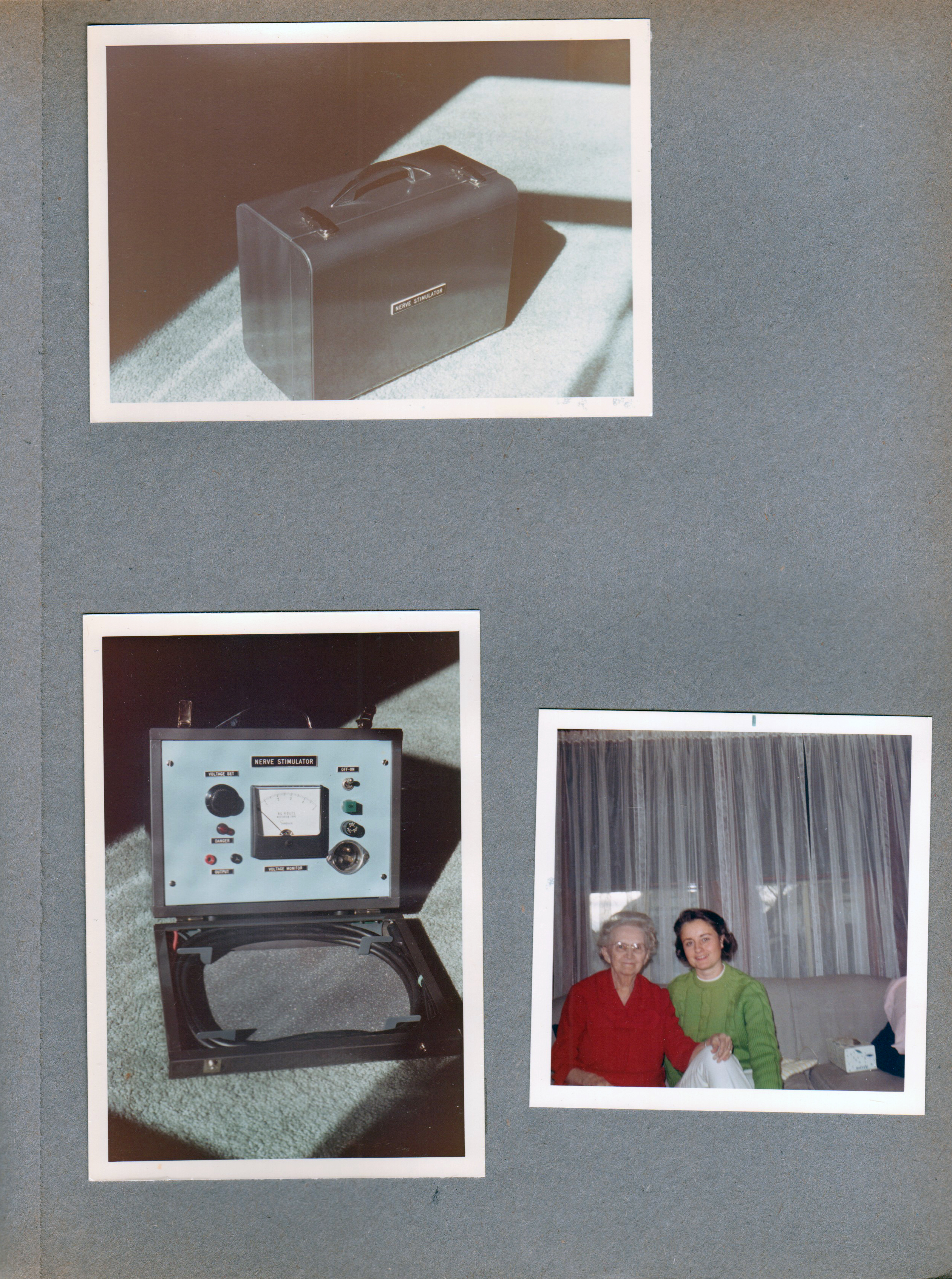 Dad's medical device Nerve Stimulator. 3845 Capitol - Vonnie and Rosemary