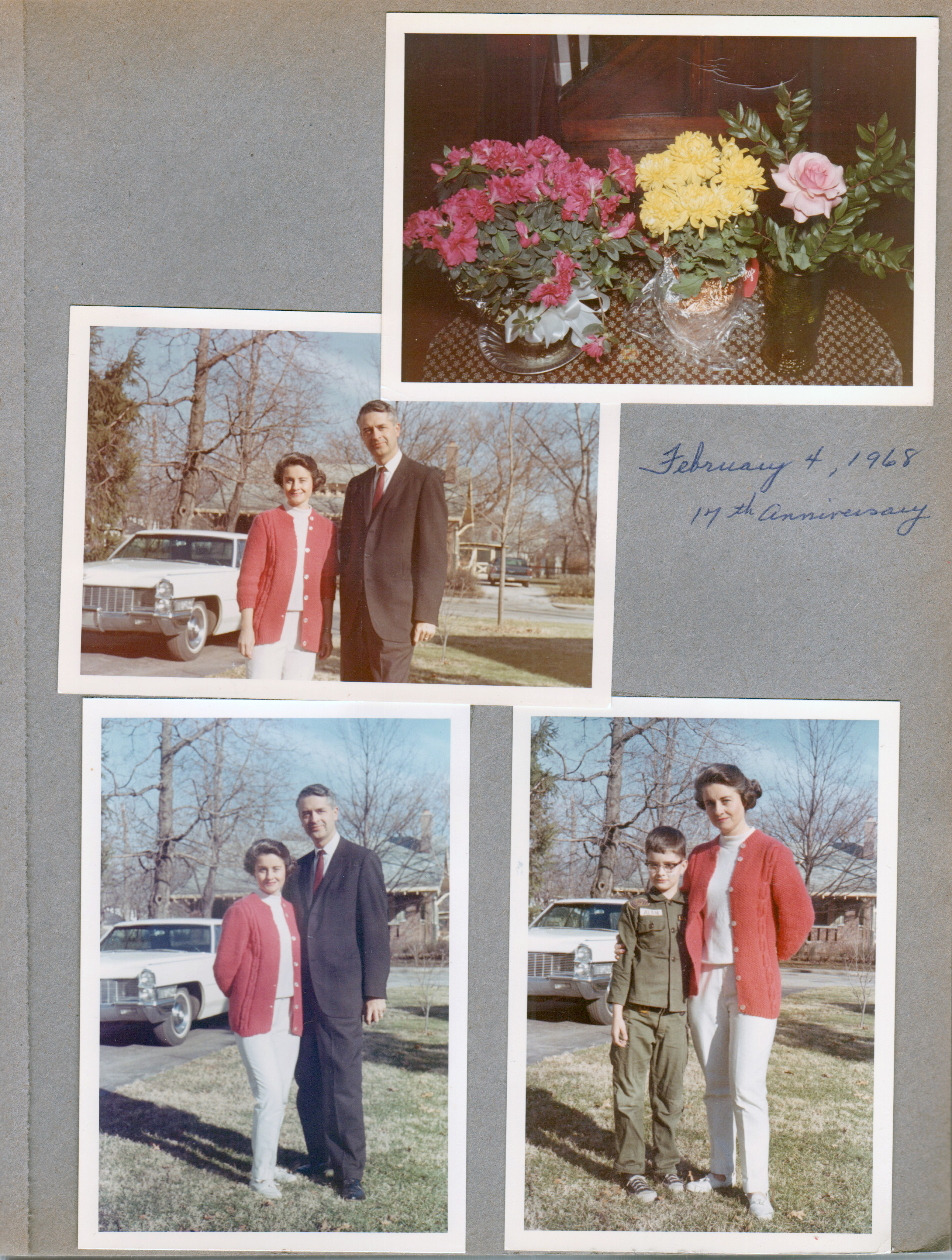 6122 yard - 17th anniversary John and Rosemary and Cadillac. Alan Rosemary.