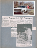6122 yard - Rosemary and Cadillac. newspaper clipping School 80 bazaar