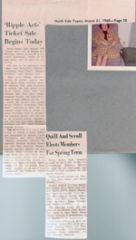 newspaper clipping BRHS  Ripples Acts