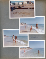 Hollywood Beach - Neptune - Hi Randy in sand. Susan, Alan, John in surf.