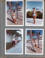 Hollywood Beach - Neptune beach - Susan at palm tree. West Hollywood Mall - Morrison's - Susan and Alan.