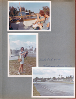 Hollywood Beach - boat ride. Paddleball court Susan. Hollywood tennis courts.