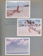 Hollywood Beach - Neptune from beach. Rosemary at jetty - protects the beach. Sky ad - Thee Images Trips with The Cream.