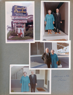 Hollywood Beach - South Pacific Polynesian restaurant - Susan and Rosemary by sign. Neptune - Florence and Ed Powers