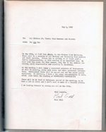 Riviera Club letter from Paul Gill