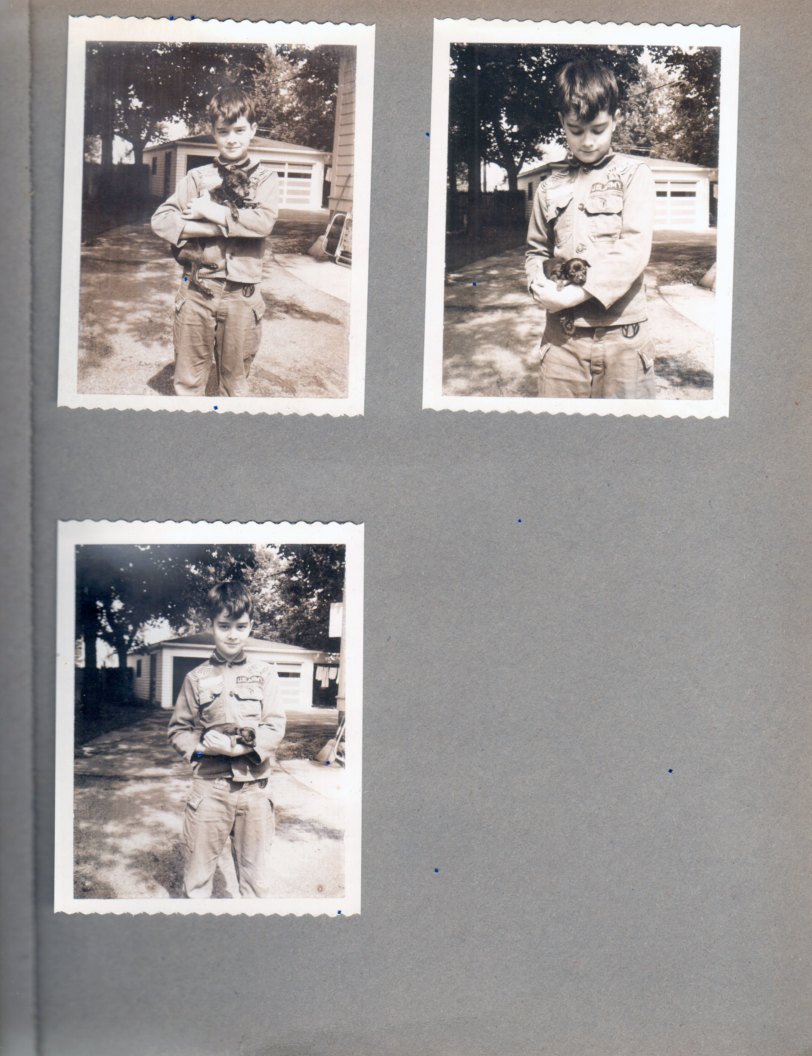Polaroid - Alan and toy Manchester puppies 6122 yard garages