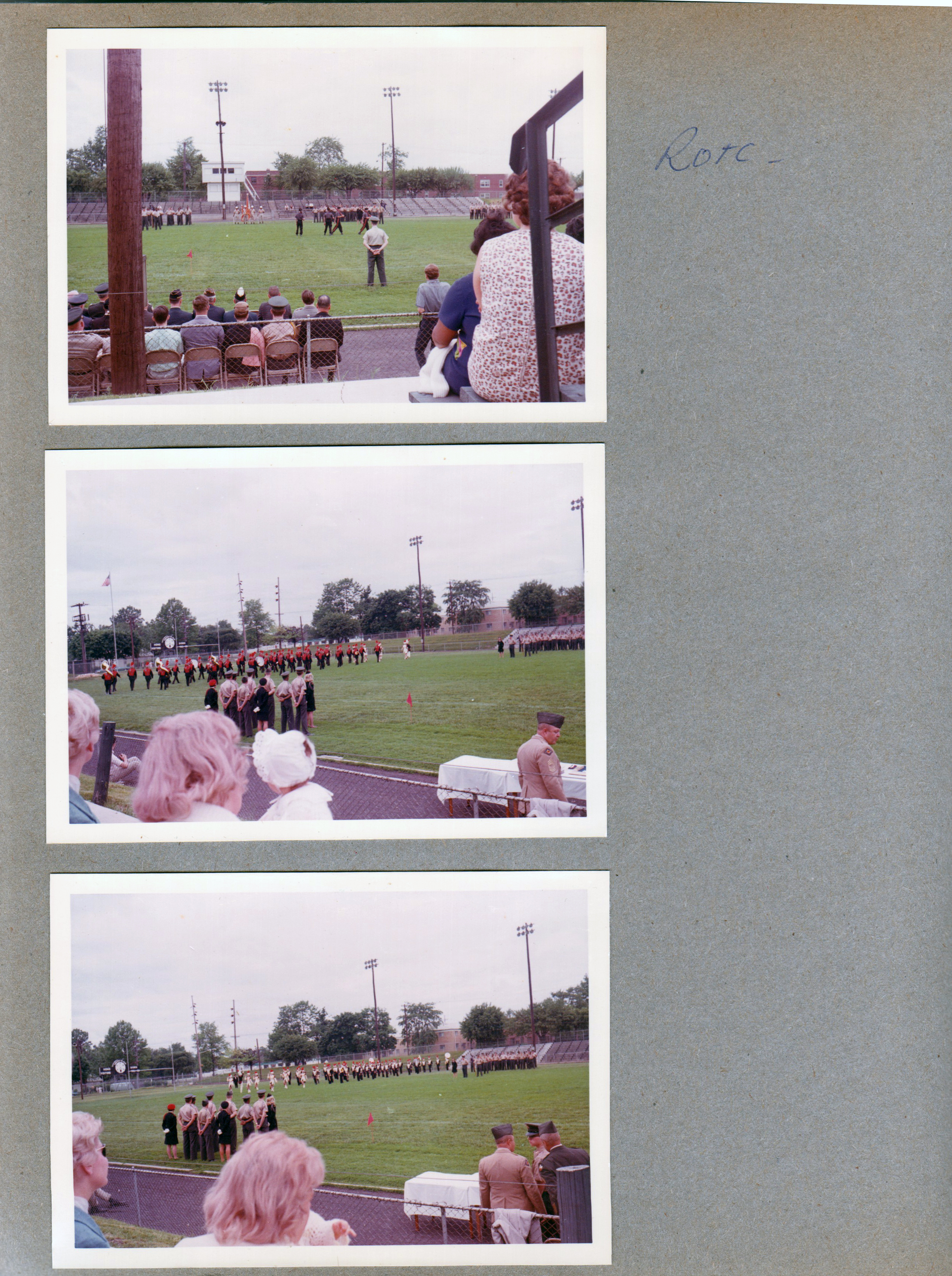 BRHS field ROTC and marching band