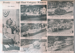 newspaper clipping Miss Universe and 500 float winners