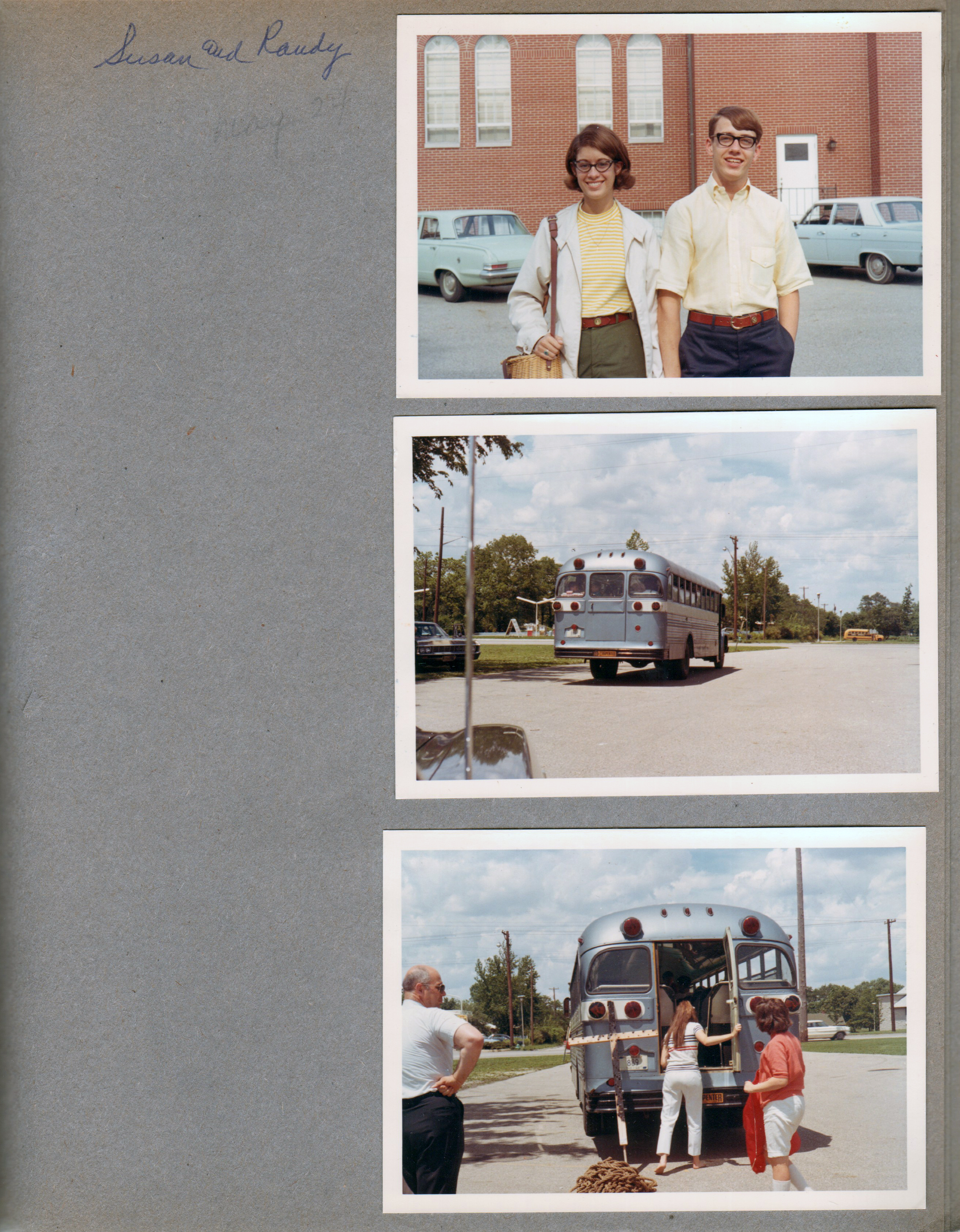 Susan and Randy bus trip at church 62nd and Rural