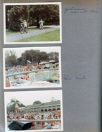 6122 yard - Alan riding Stingray with Joe Lobraico. Riviera Club crowds