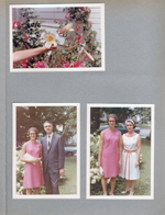 6122 yard -  roses and lily.  Susan and John. Susan and Rosemary.