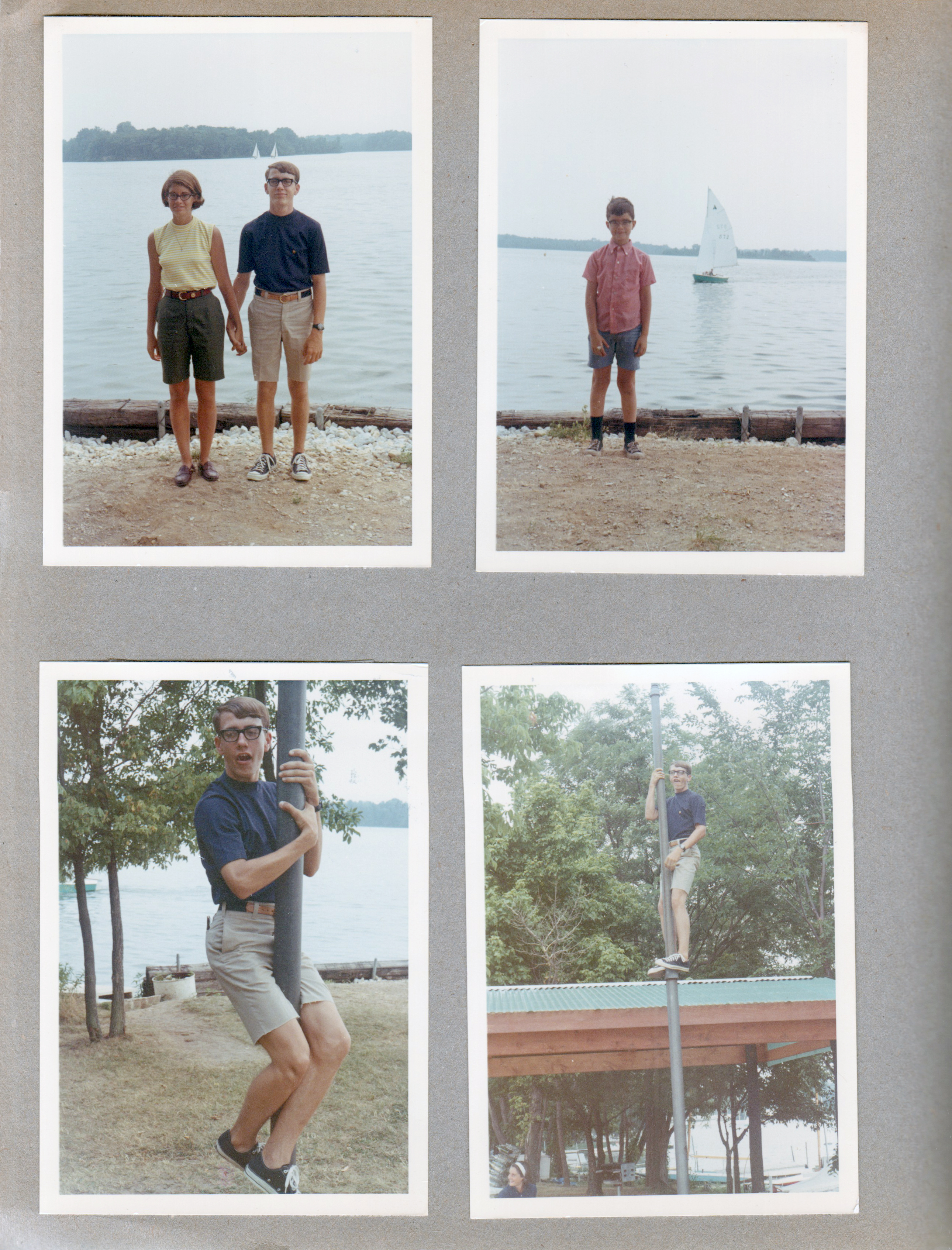 Indianapolis Sailing Club - Geist Reservoir with sailboats - Susan and Randy Smith. Alan.