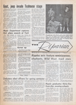 The Riparian newspaper Feb 13 1969 - Teahouse of the August Moon. Ripples Acts
