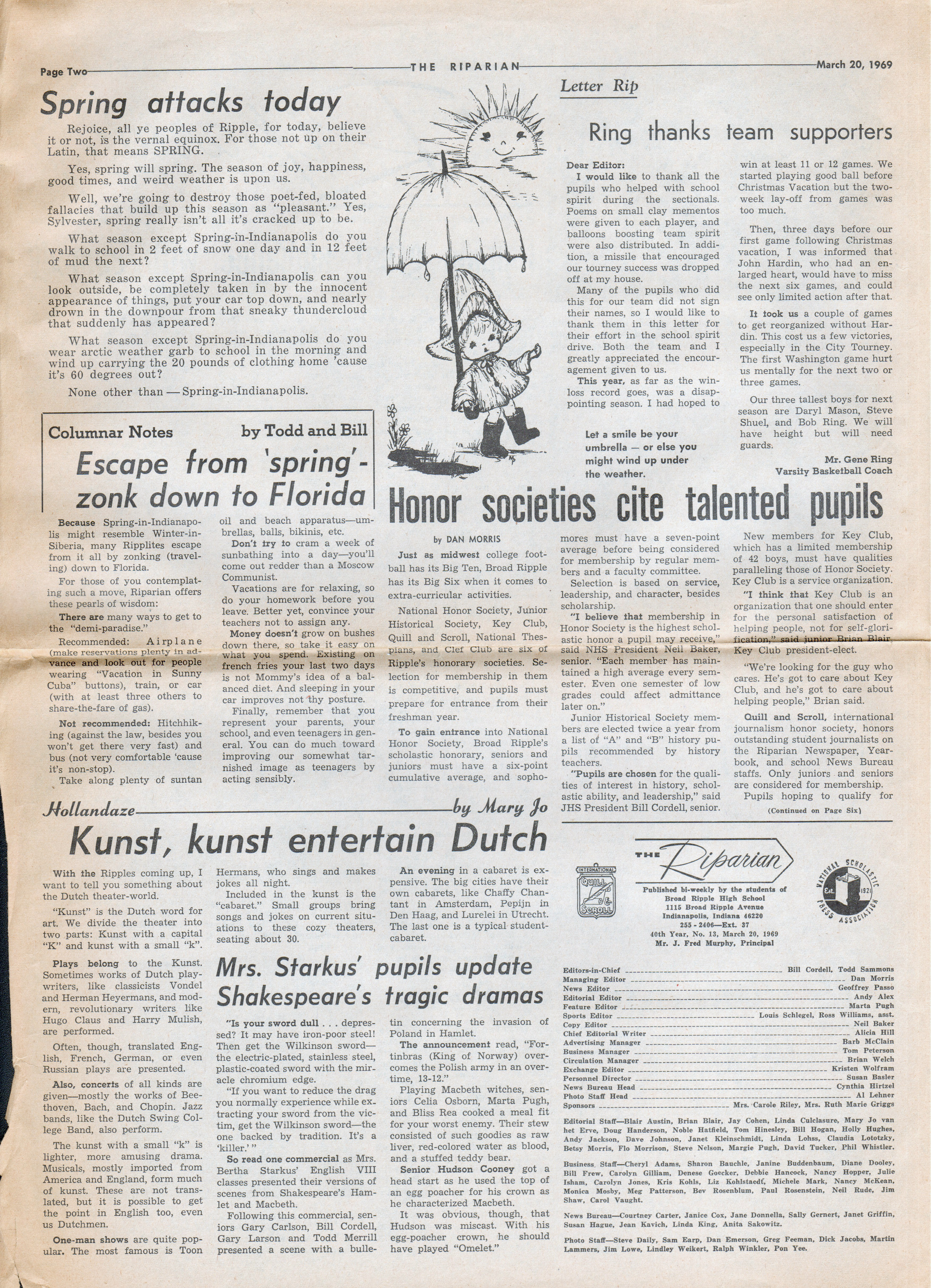 The Riparian newspaper Mar 20 1969