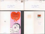 Susan's valentines from Randy with 3D lenticular inside