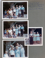 Bedford - Draper Reunion - Otis Park - Letsingers and Harry Woodruff, Dr Wm Woodruff and Family, Inez and Roscoe Miller, Hazel and Lew Murphy.  Joe, Lida May and Florence.