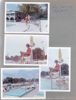 Riviera Club - Susan lifeguarding. Rivi has a new life guard.