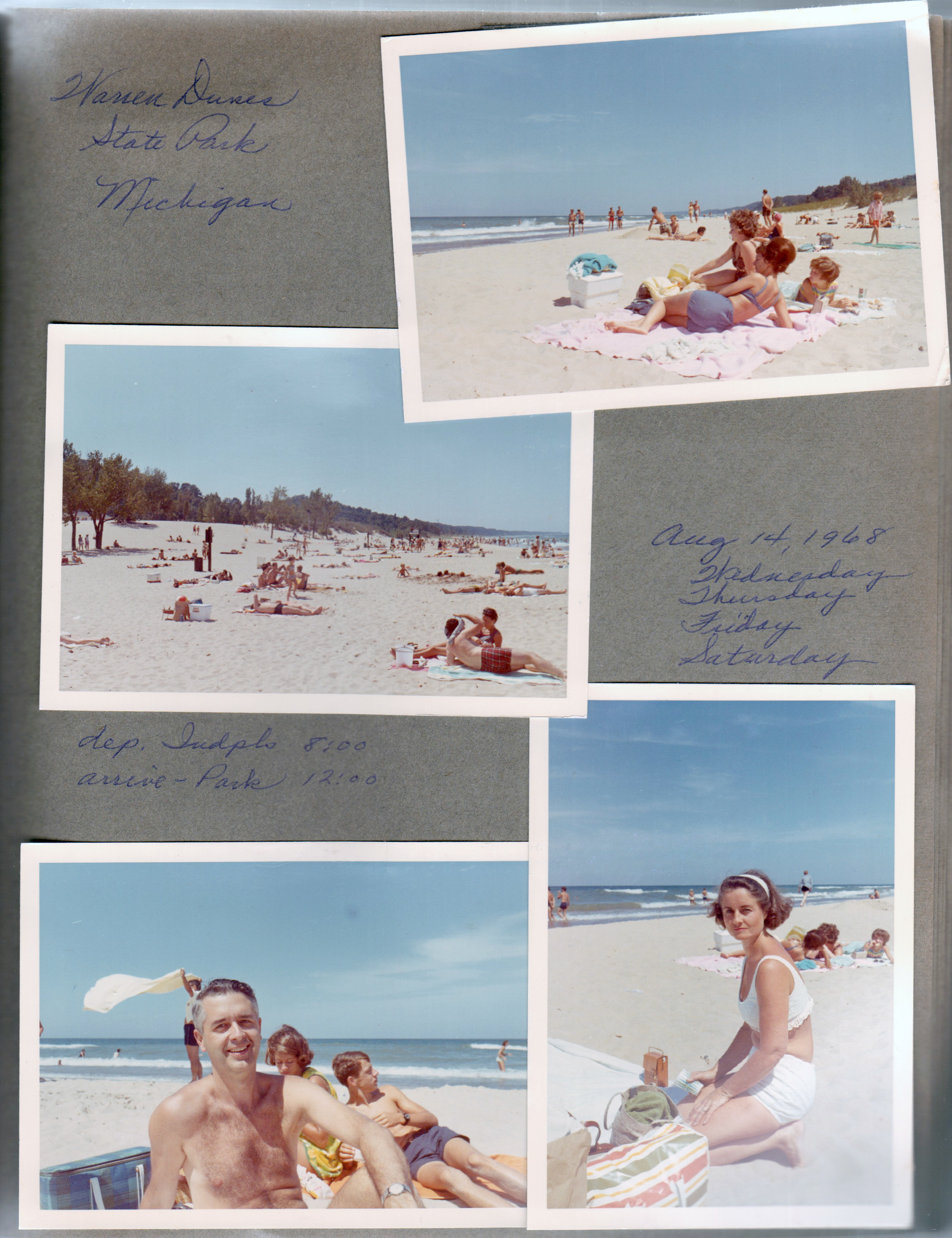 Warren Dunes MI - beach - John, Susan, Randy. Rosemary