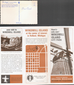 Windmill Island - Holland, MI - brochure. postcard De Zwaan windmill 5 - 6/25 448-C