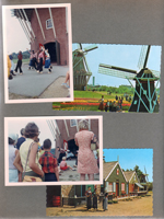Windmill Island - Holland, MI -  De Zwaan windmill wooden shoe dancers. Susan and Alan. postcard Windmill Island 13119-C  postcard Little Netherlands 18411-C