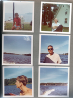 Springlake, MI - boy in chair. Joe. Boat ride - John. Randy,