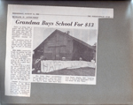 newspaper clipping - Franklin Kerr farm school #10