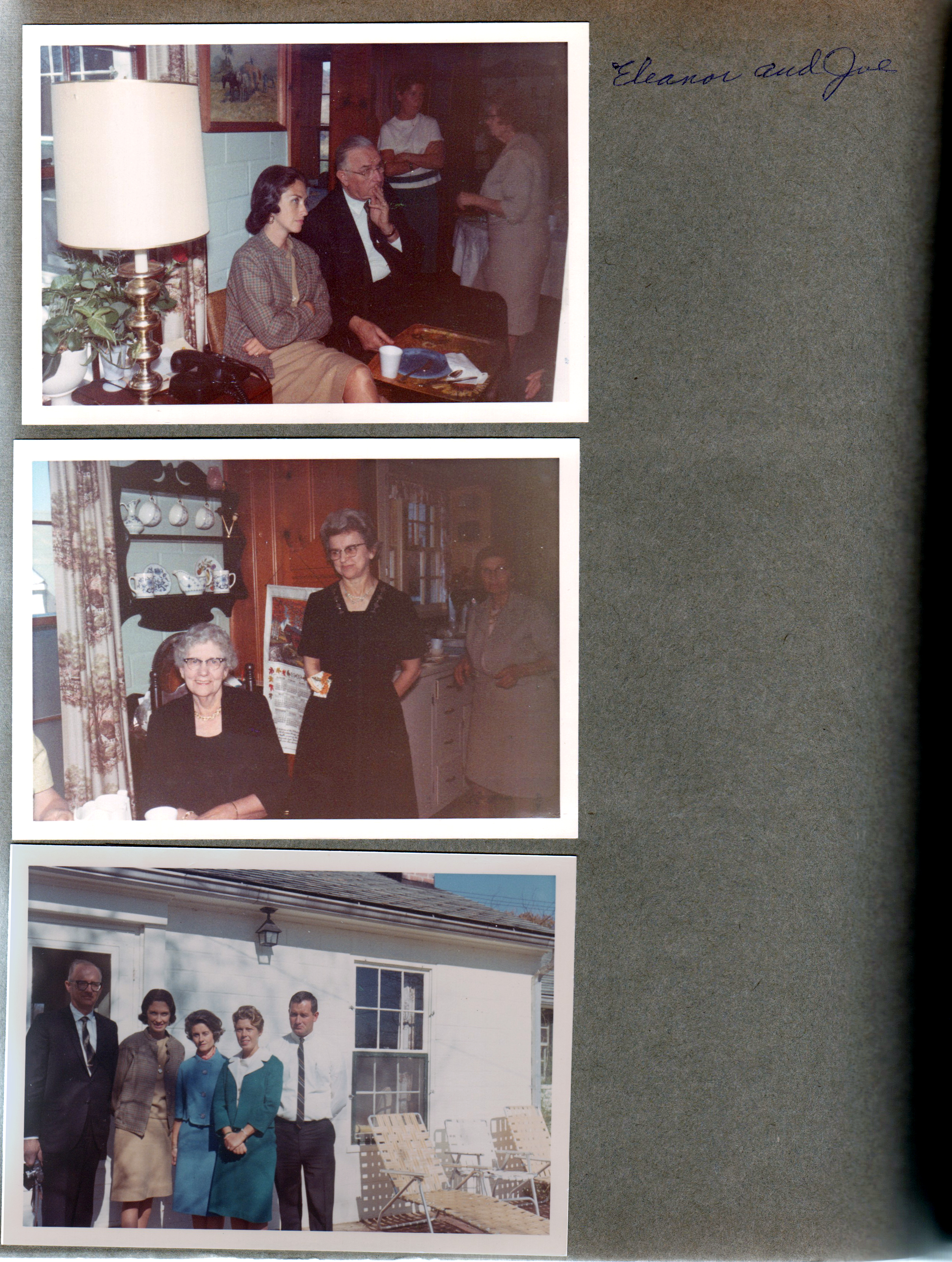 Bedford, IN - Melvin Lehman funeral - Eleanor Edelman, Joe Smith. Warren, Eleanor, Rosemary, Betty, David.