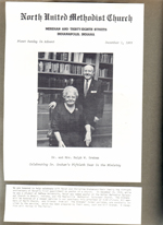 North United Methodist Church program - Dec 1 1968