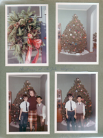 6122 porch door - Christmas wreath. Dining room Christmas tree - Alan, Rosemary and Steve Chaillard.