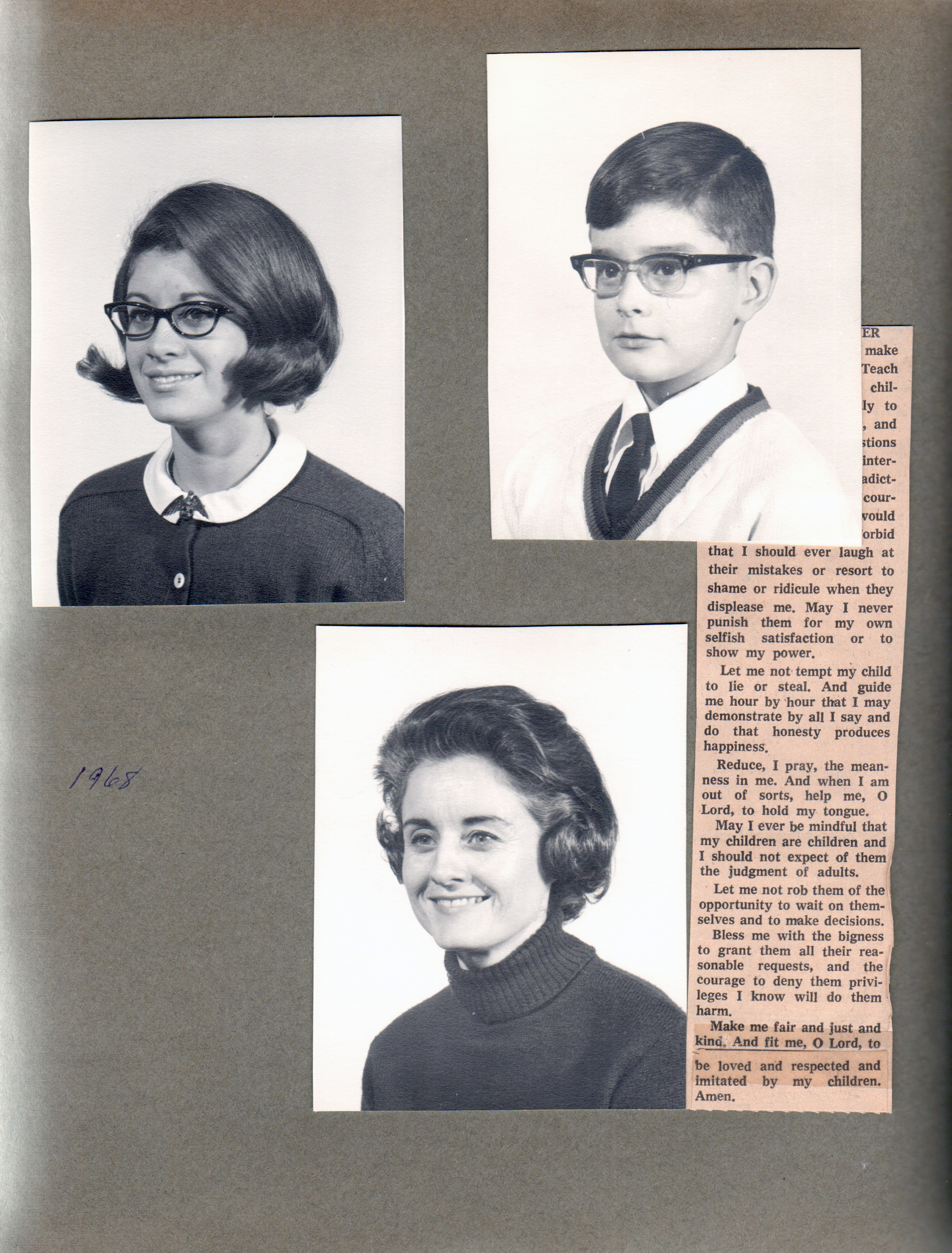 portraits - Susan. Alan. Rosemary.  - respecting children