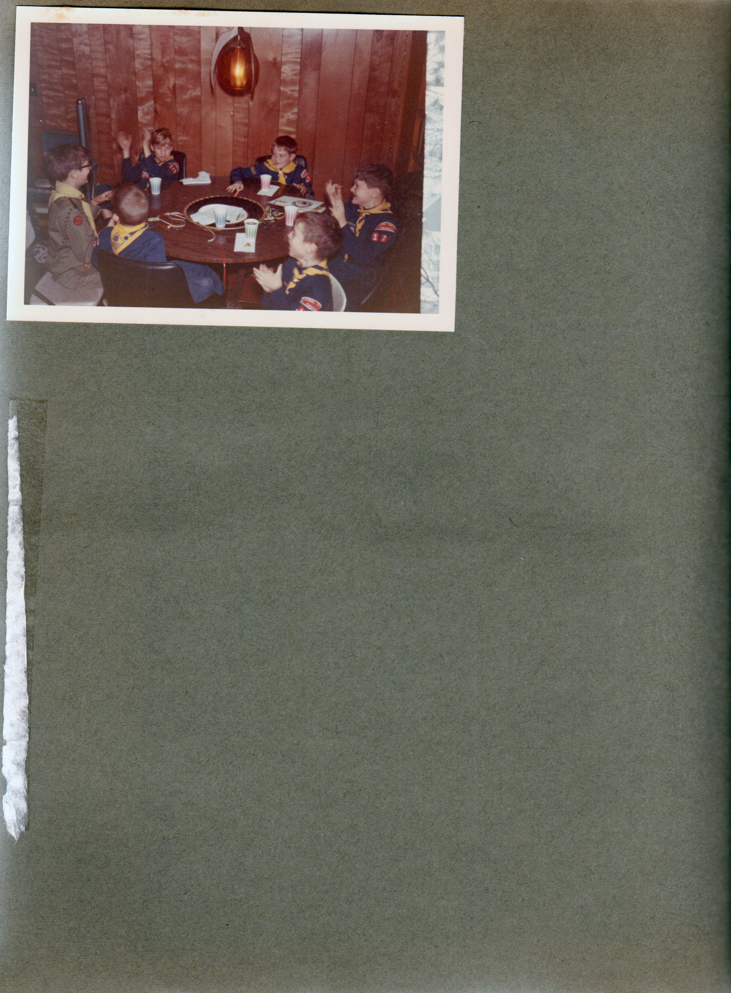 6122 basement - Cub Scout troop meeting. Teddy Bennett, Bruce Springer?