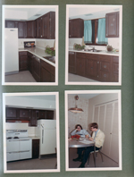 6122 kitchen remodel - new kitchen. Susan and Randy study in new kitchen.