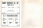 BRHS Ripples Acts 1969 program - Handy Hardware ad