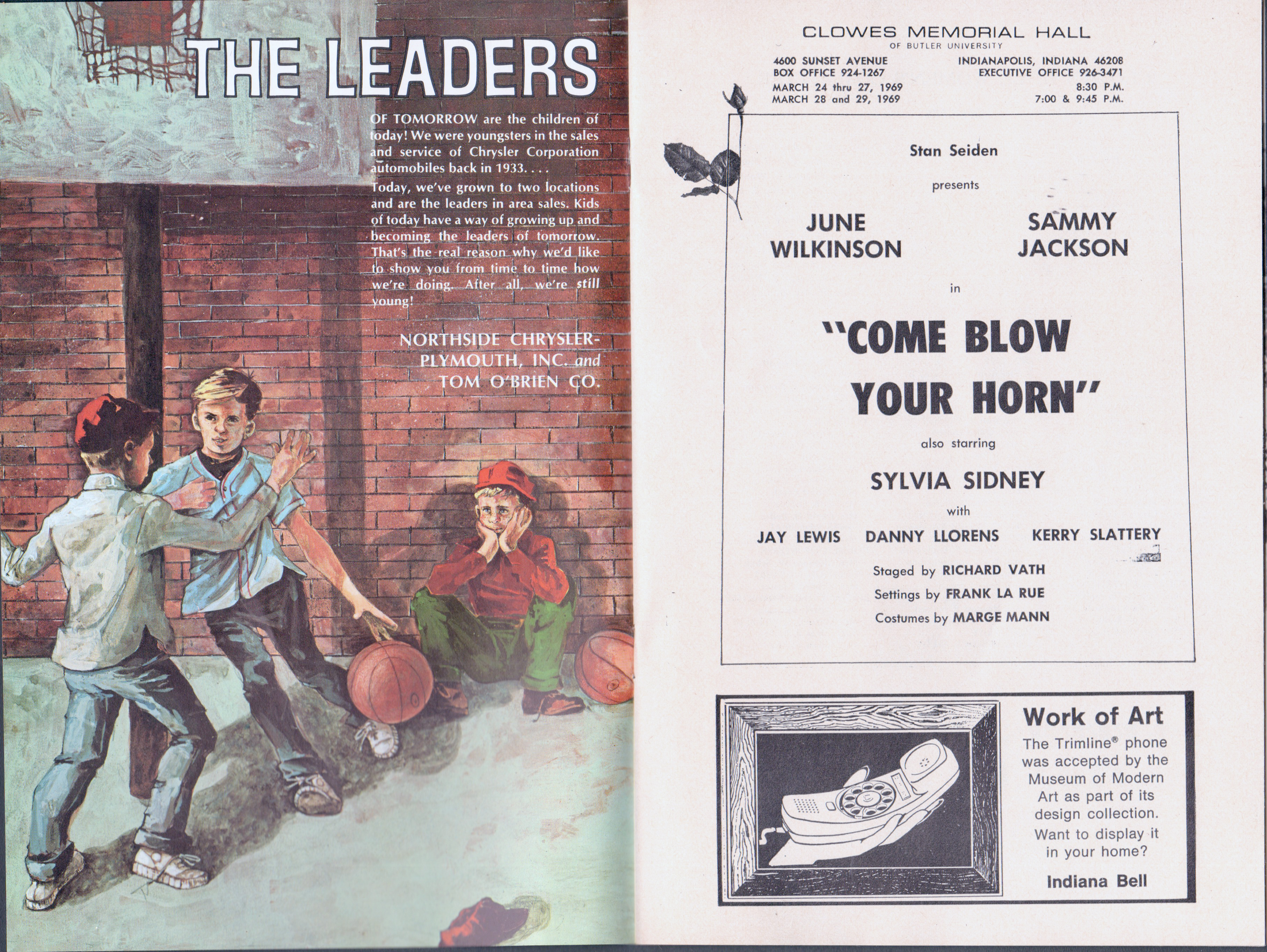 Clowes Memorial Hall program - RCA ad
