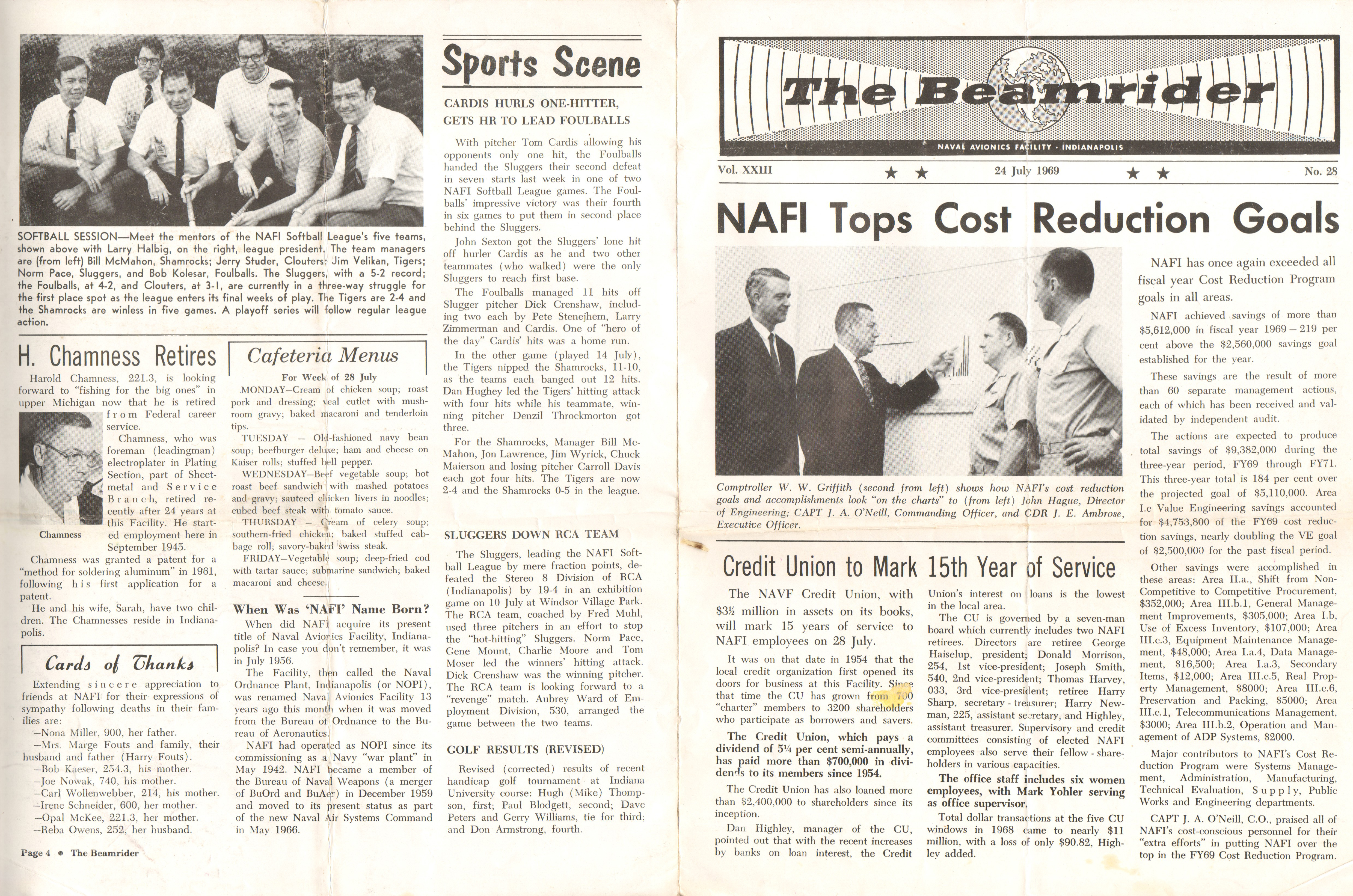 NAFI Beamrider - July 24 1969 - John D Hague cost reduction