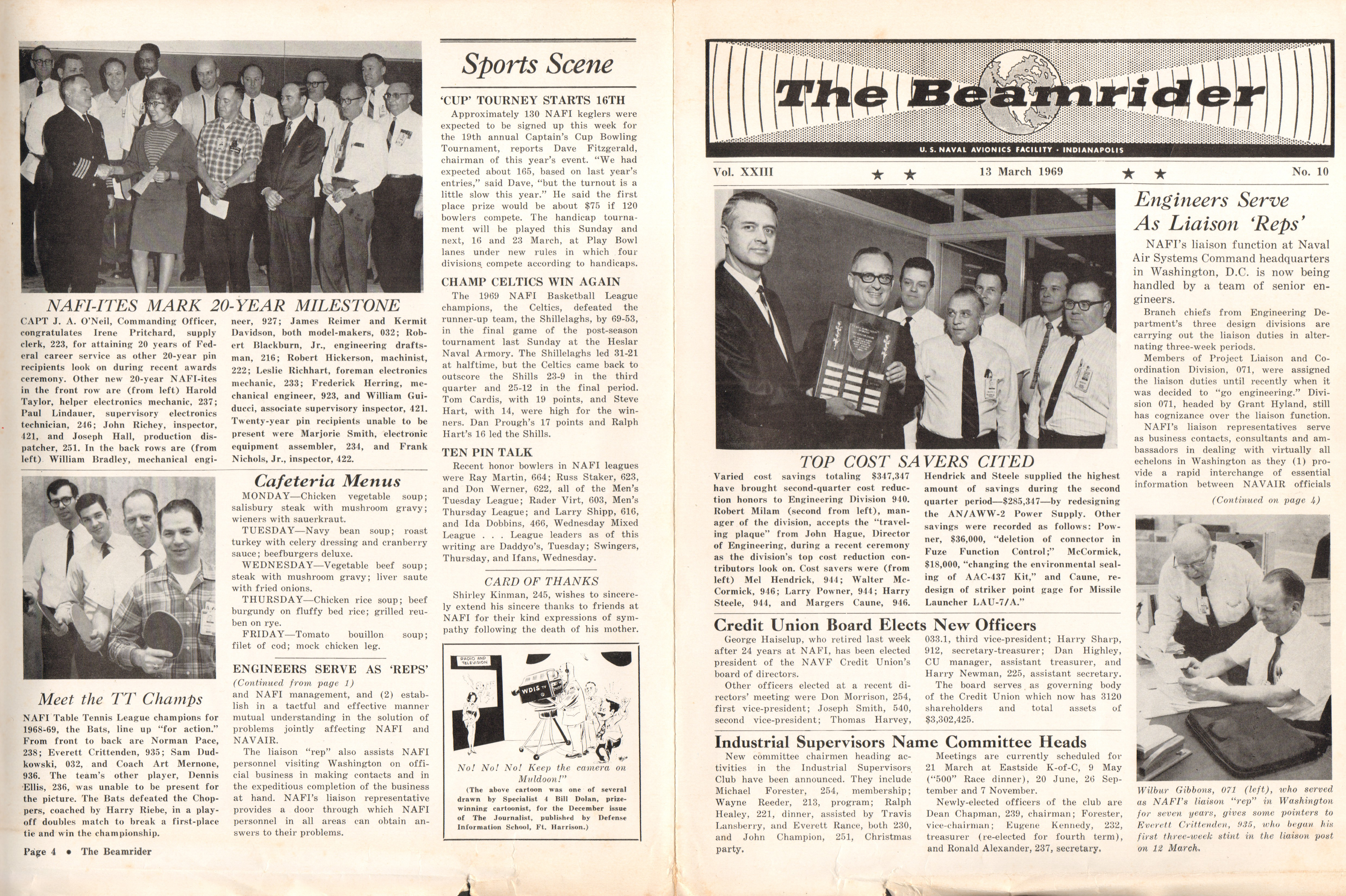 NAFI Beamrider - March 13 1969 - John D Hague cost reduction
