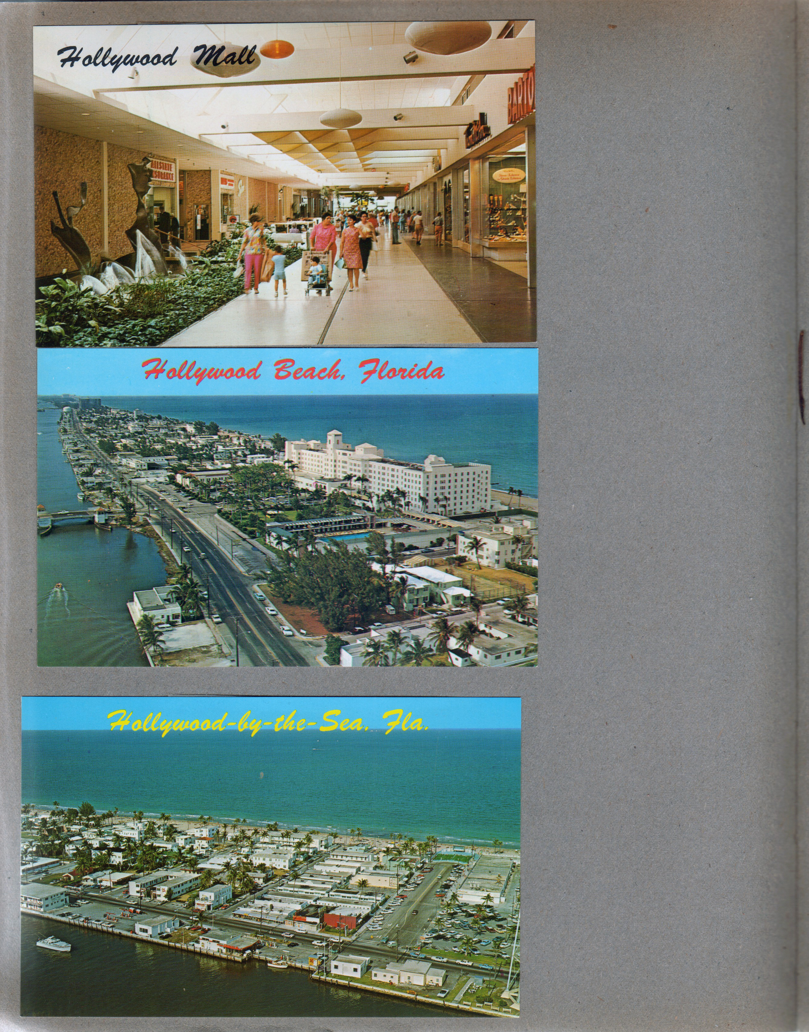 postcard Hollywood Mall FNC 5251 96652  postcard Hollywood Beach Florida Aerial Hollywood Beach Hotel FNC 5113 87636 postcard Hollywood-by-the-Sea FL aerial FNC 4960 82865
