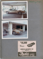 Hollywood Beach - Canadian Centennial Car Oldsmobile ESSO 67X parked at Woodbury co-op on the broadwalk.