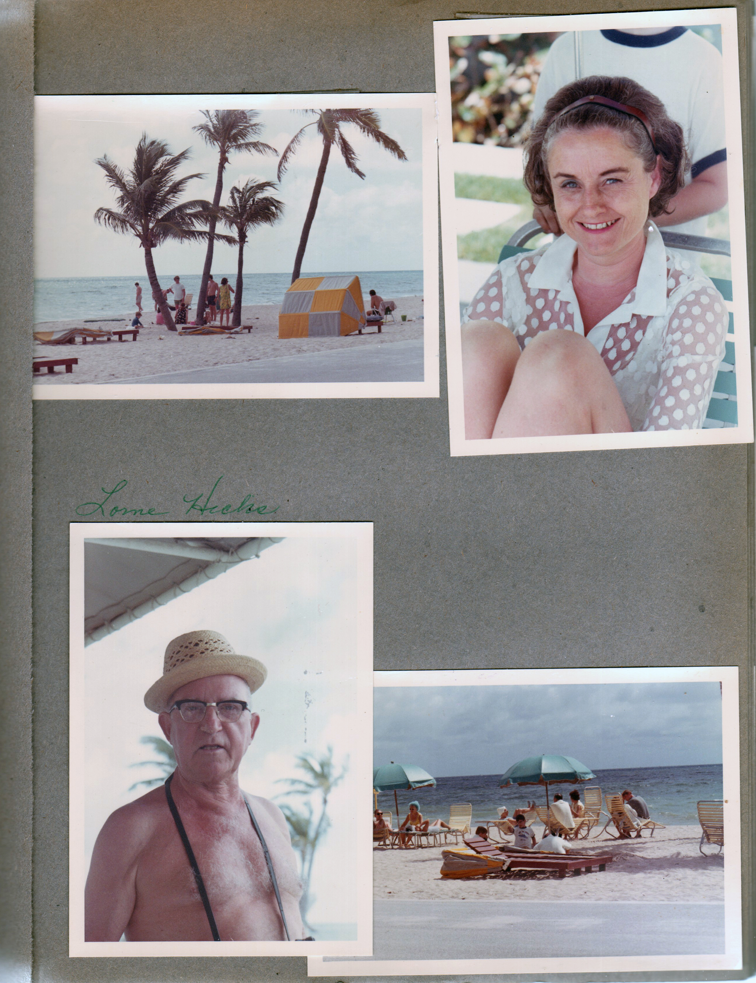 Hollywood Beach - Rosemary. Lorne Hicks. People on beach.