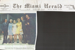 newspaper clipping - Miami Herald Nixon family