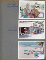 Hollywood Beach - Louise Doran, Luck Gottschalk. Holiday Patio restaurant on Broadwalk (in 2026 it is Angelo's). Beach from Neptune sundeck.