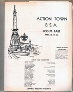 1969 Action Town USA Scout Fair - Indiana State Fairgrounds - program