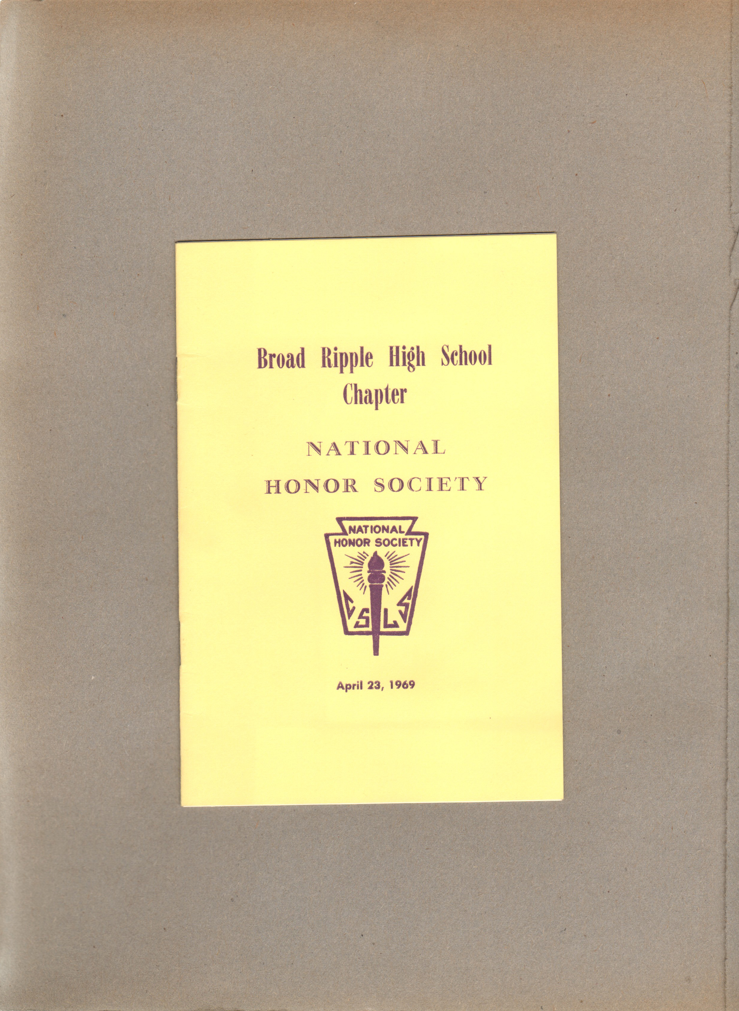 BRHS National Honor Society program