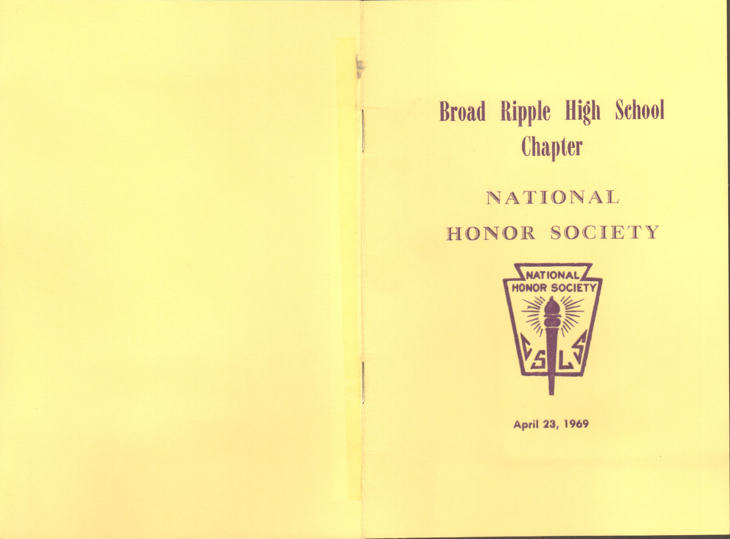 BRHS National Honor Society program
