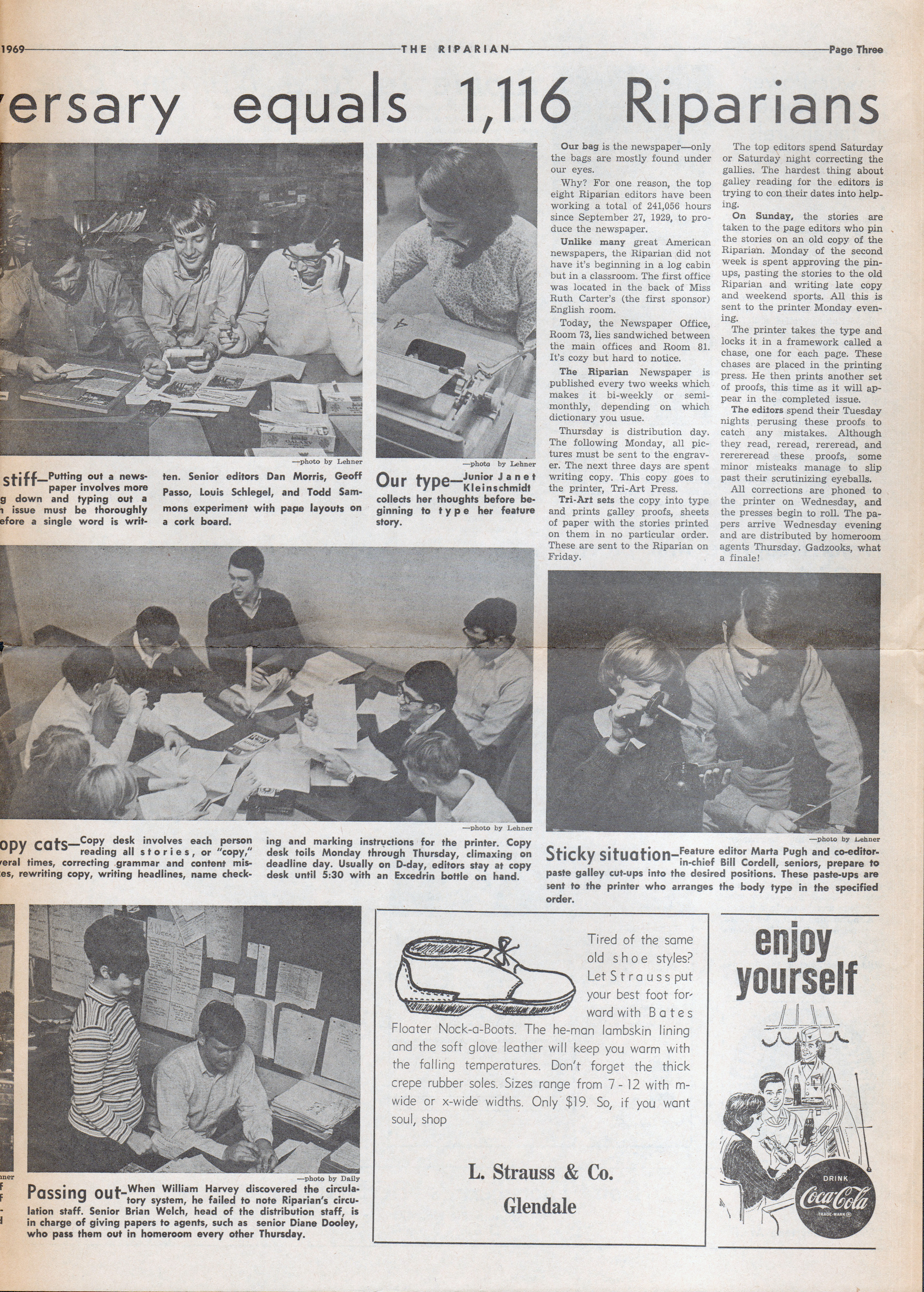 BRHS Riparian newspaper Jan 30 1969