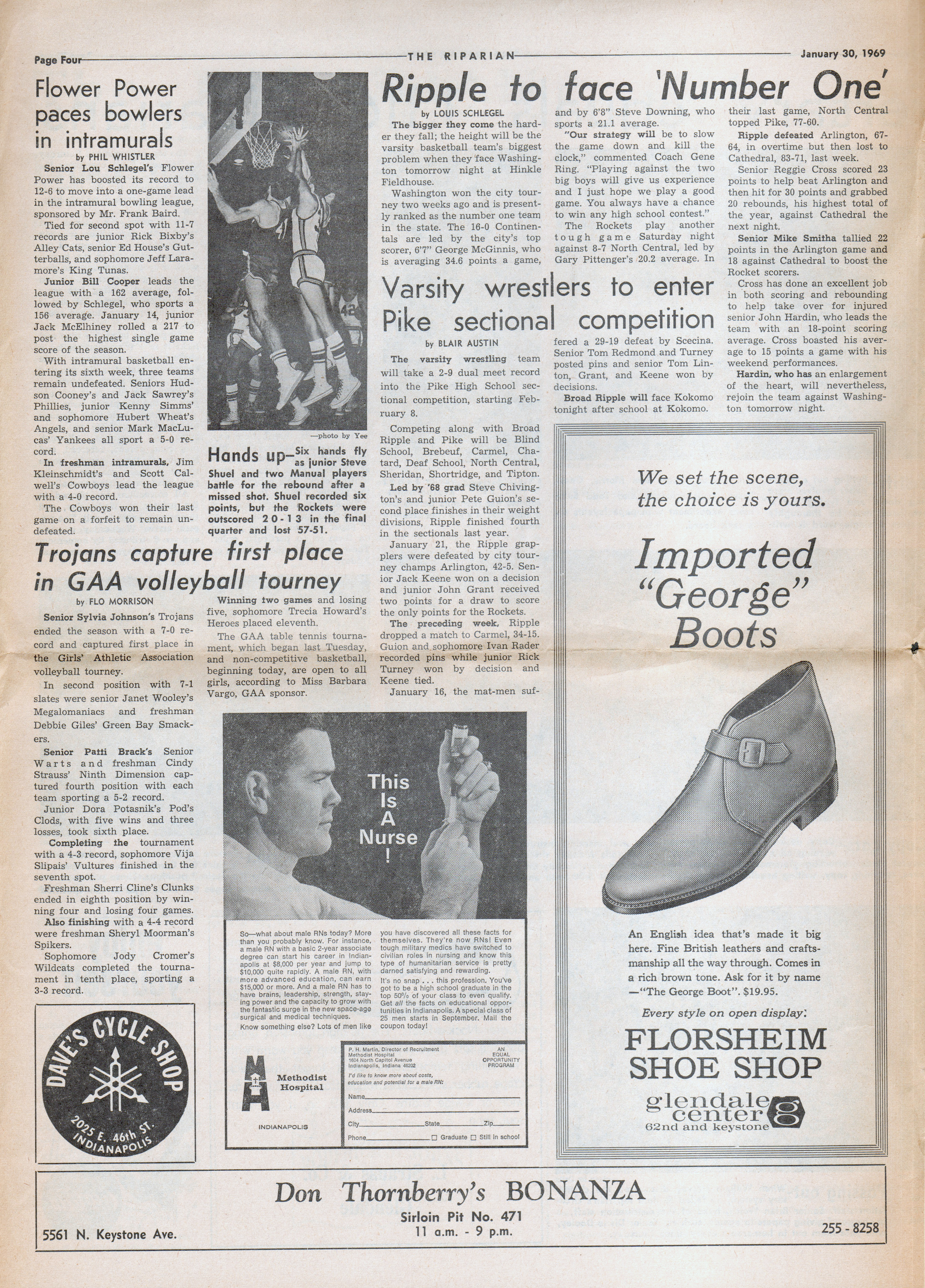 BRHS Riparian newspaper Jan 30 1969