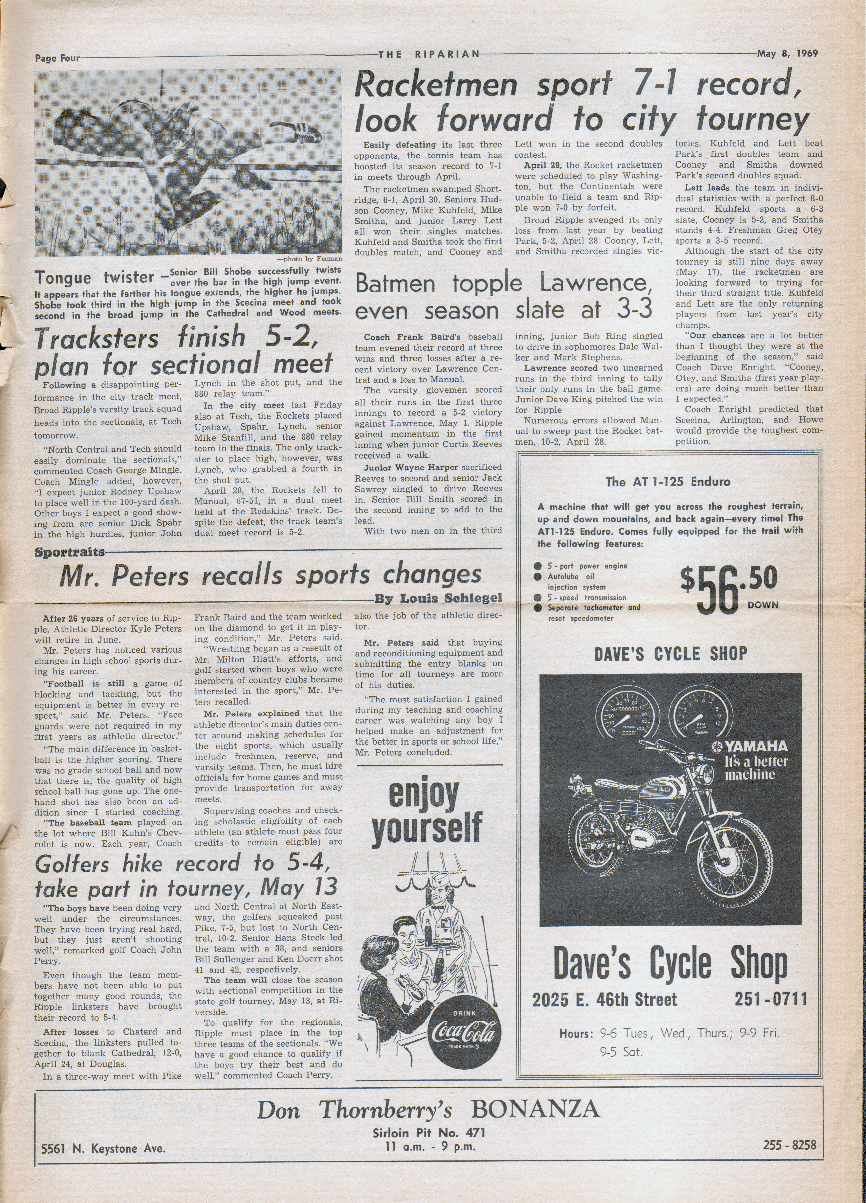 BRHS Riparian newspaper May 8 1969